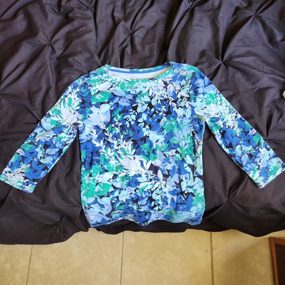 Croft&barrow floral shirt